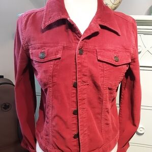 Women's Red Corduroy Jacket